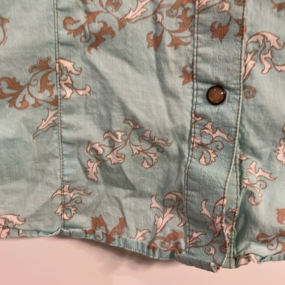 Pearl snap western cowgirl button down M - Picture 3 of 12